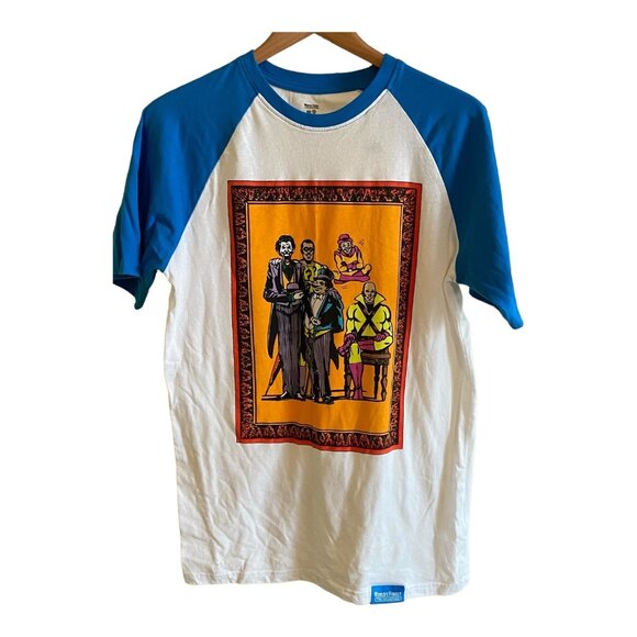 DC Comics Villains Graphic T-Shirt M Joker Lex Luthor Raglan Sleeves CultureFly - Picture 3 of 9